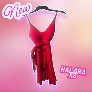 HALARA Vibrant Red/Pink Mini Dress XS NWT